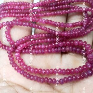 8 Inches Strand, Natural Mogo Mines Ruby Smooth Round Balls Beads, Size 2.5-4mm Approx 8 Inches Strand, Natural Mogo Mines Ruby Smooth Round Balls Beads, Size 2.5-4mm Approx