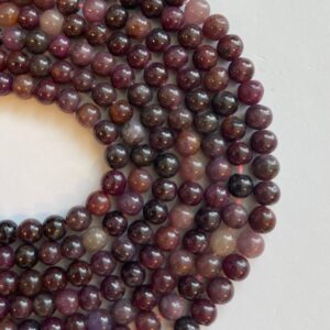 Natural Ruby 6mm 8mm 10mm Round Gemstone Bead-~ -15.5 inch strand Natural Ruby 6mm 8mm 10mm Round Gemstone Bead-~ -15.5 inch strand
