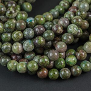 Natural Ruby Caldrite- Round- 6mm, 8mm, 10mm Smooth Gemstone Beads Natural Ruby Caldrite- Round- 6mm, 8mm, 10mm Smooth Gemstone Beads