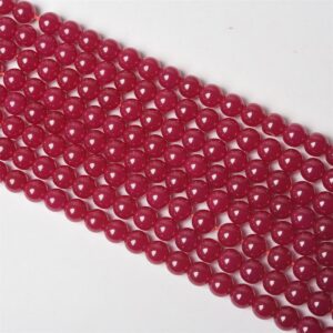Natural Ruby Smooth and Round Beads,4mm/6mm/8mm/10mm barklyite DIY Beads Supply,red beads,15 inches one strand Natural Ruby Smooth and Round Beads,4mm/6mm/8mm/10mm barklyite DIY Beads Supply,red beads,15 inches one strand