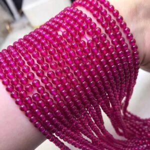 Natural Ruby Smooth Round Beads,2mm 3mm 4mm Barklyite Beads Wholeslae Beads Bulk Supply, 15 inches one strand Natural Ruby Smooth Round Beads,2mm 3mm 4mm Barklyite Beads Wholeslae Beads Bulk Supply, 15 inches one strand