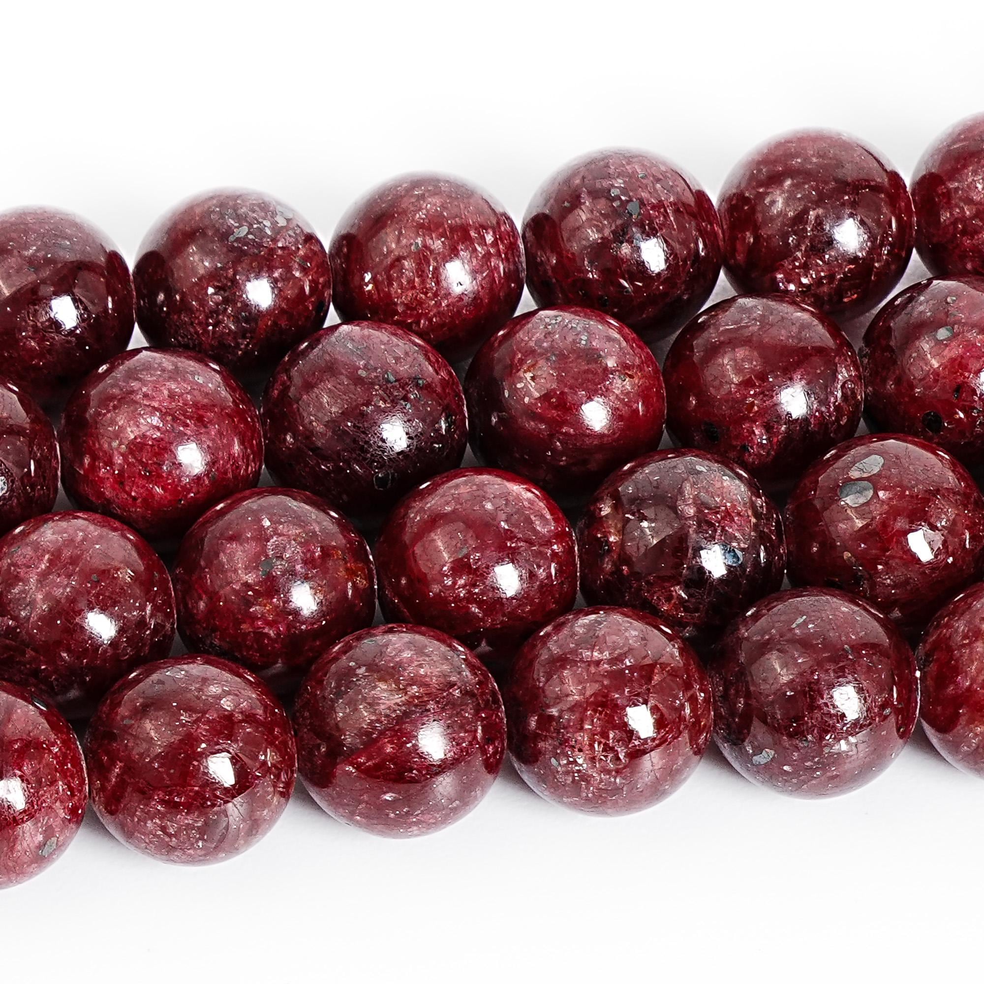 Red Ruby Beads Genuine Natural Grade Aaa Gemstone Round Loose Beads 8mm 10mm Bulk Lot Options