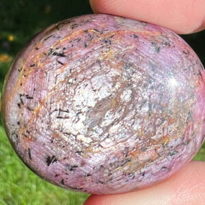 1.5 In Star Ruby Palm Stone, Polished Gemstone, July Birthstone Gift #2