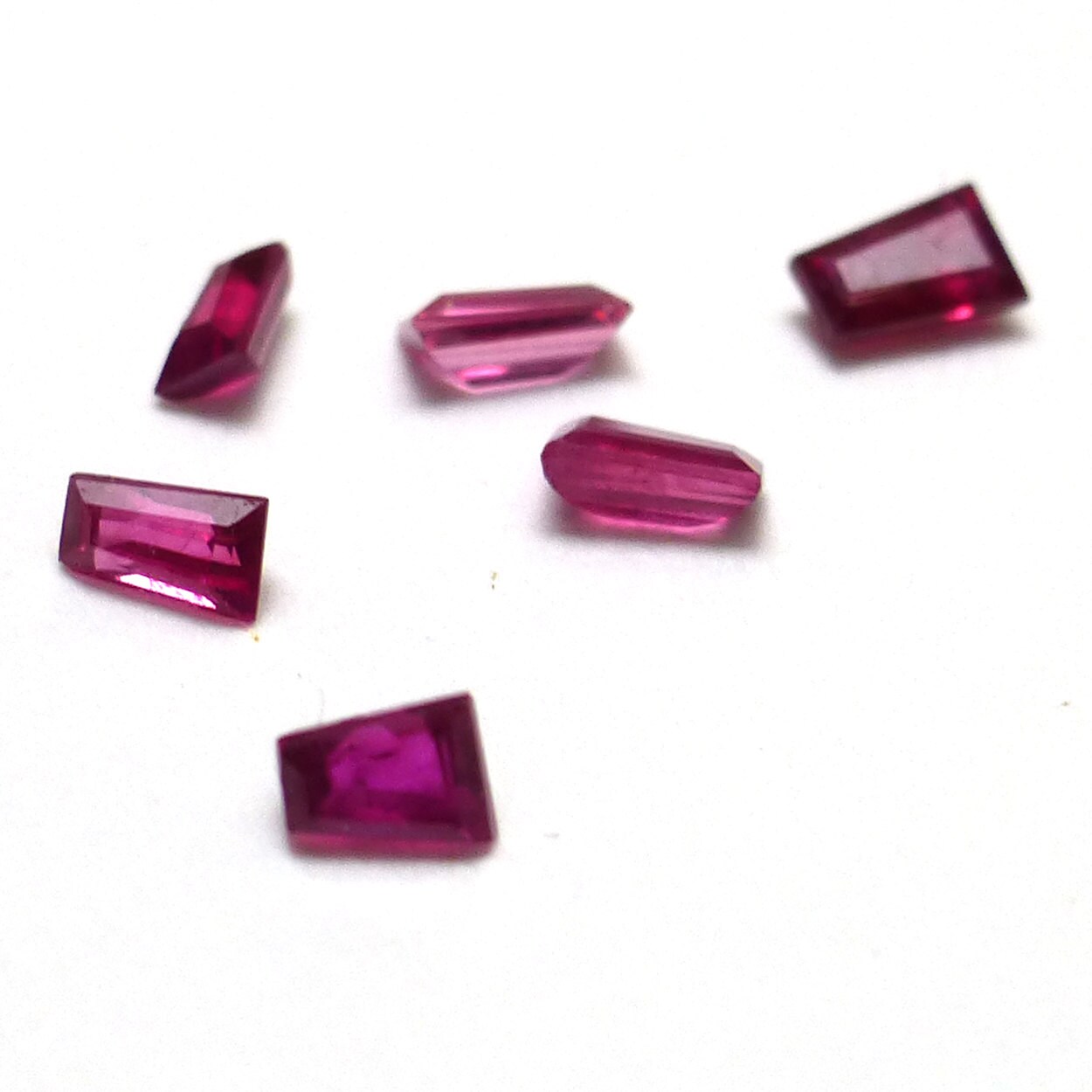1 Carats Ruby Loose Gemstones 45 Little Tiny Baguette Cut Engagement Wedding Ring Jewelry July Birthstone Precious Metal Clay Repairs 1x2mm