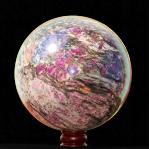 255MM Ruby Corundum Crystal Sphere in Biotite - Energy Boosting Gemstone for Metaphysical Work 255MM Ruby Corundum Crystal Sphere in Biotite - Energy Boosting Gemstone for Metaphysical Work