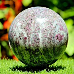 AAA+ Large 170MM Ruby in Matrix Sphere: Reiki Healing Stone