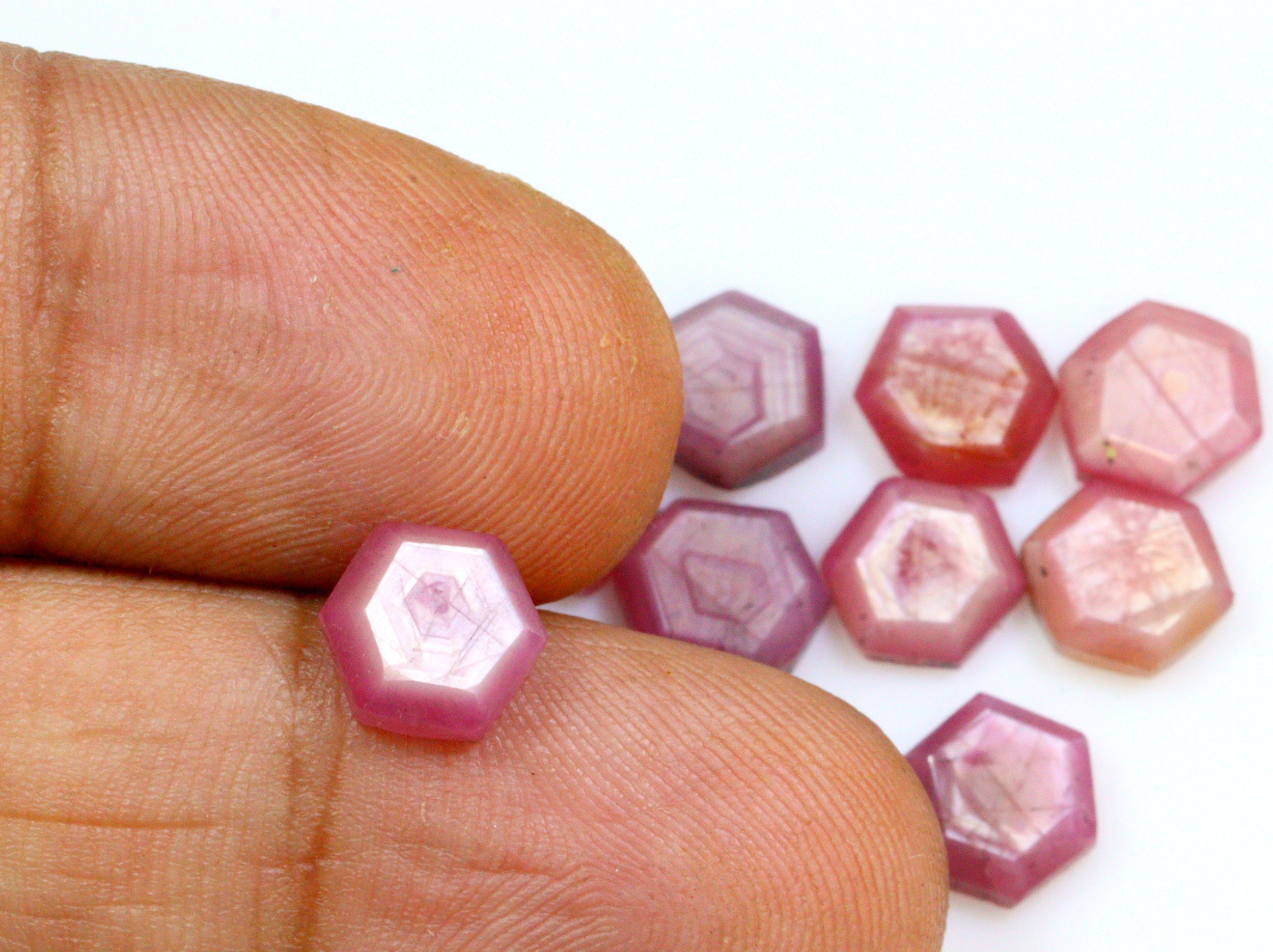 Faceted Ruby Gemstone: 7x2 To 7x3 Mm, Fancy Shape Loose Stone