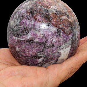 Gneiss Ruby Corundum Sphere: Biotite Crystal Energy Crystal Ball Variation Size Gneiss Ruby Corundum Sphere: Biotite Crystal Energy Crystal Ball Variation Size