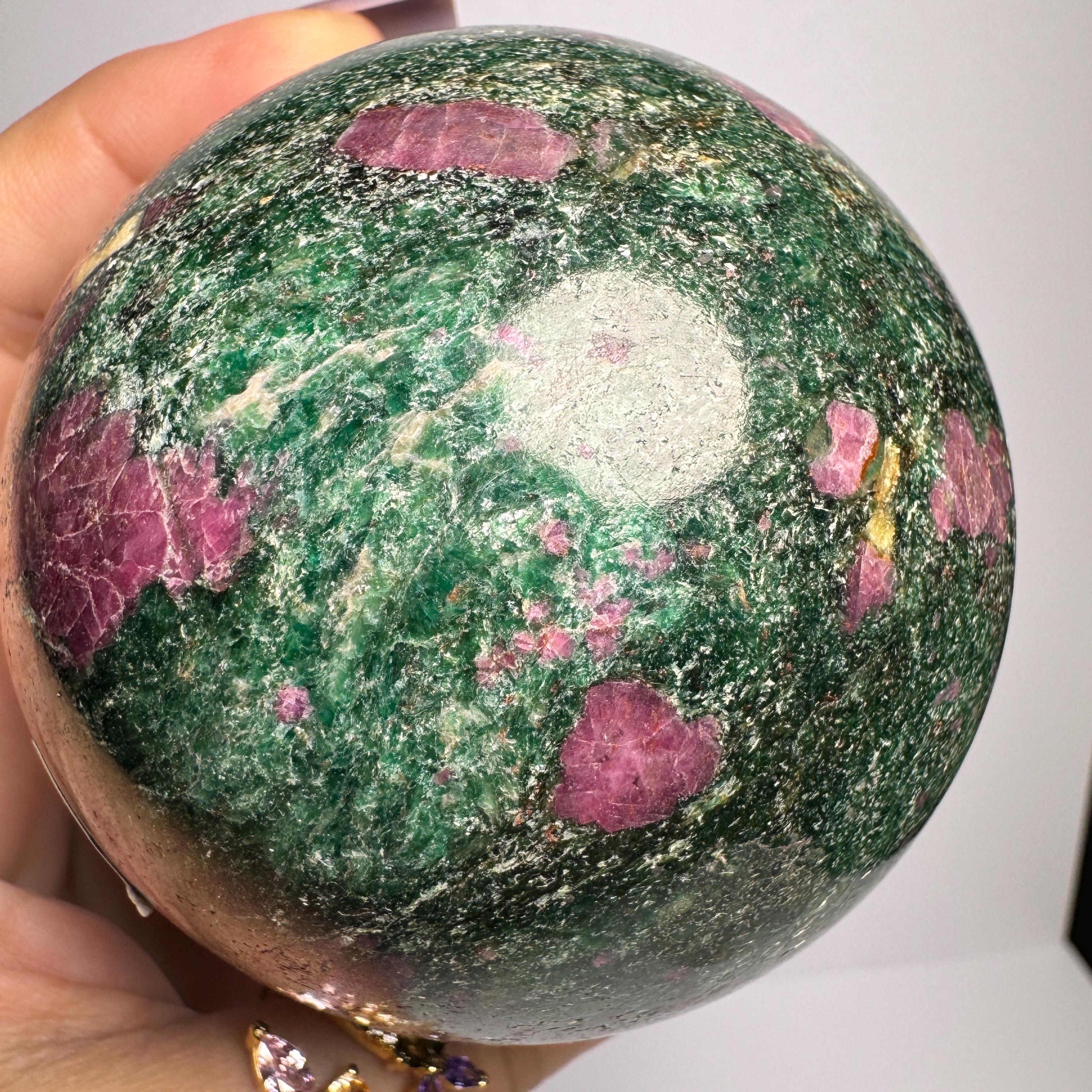 Ruby In Fuschite Sphere | Ruby Sphere | Ruby Crystal Sphere