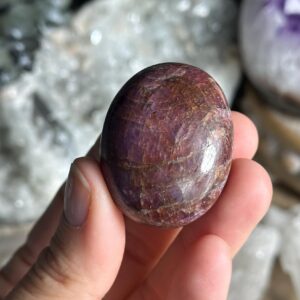 Ruby Palm Stone, Real Ruby From Indian