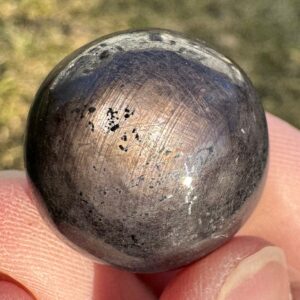 Star Ruby Sphere: Small Polished Crystal Gemstone, July Birthstone #6