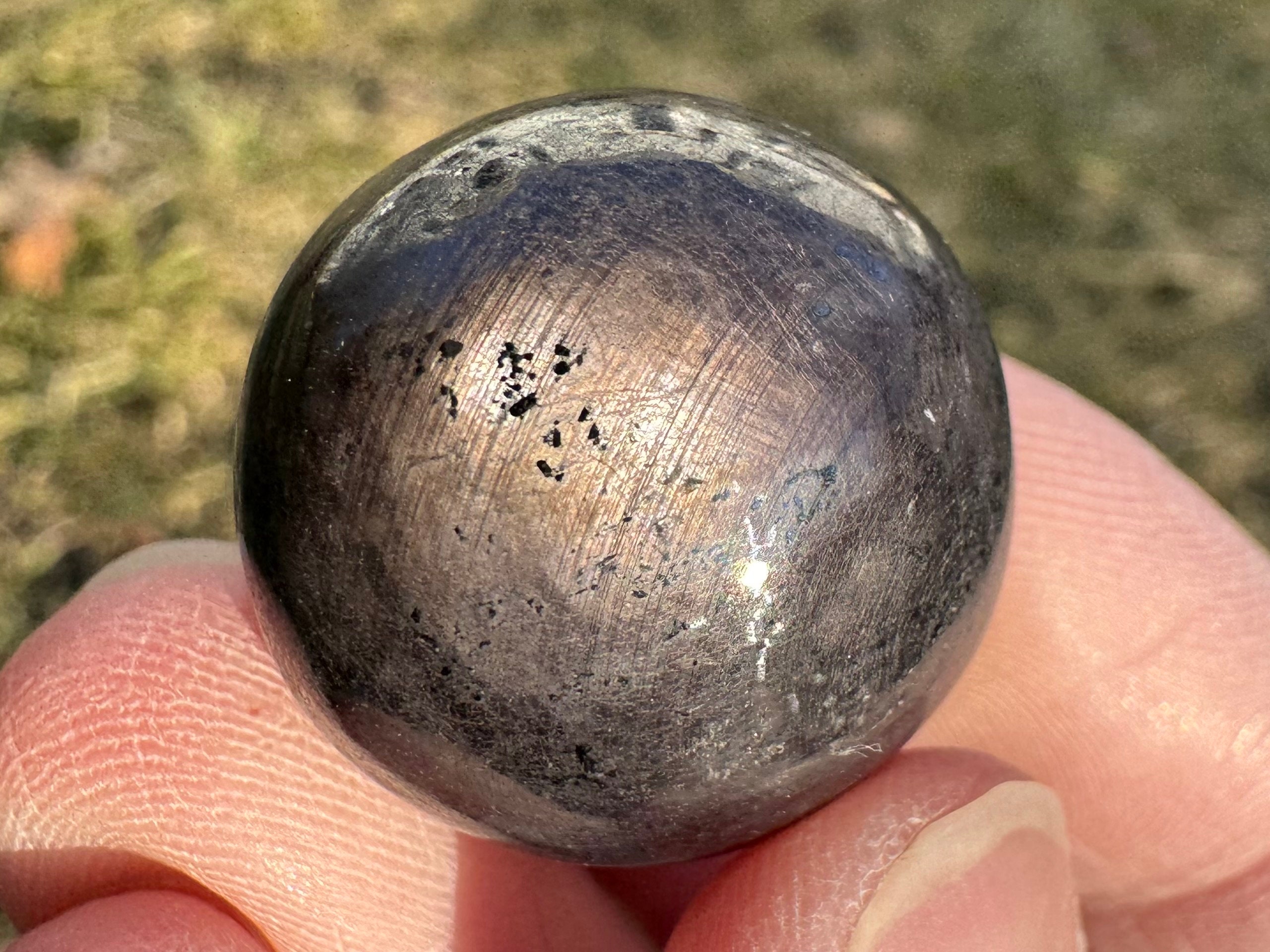Star Ruby Sphere: Small Polished Crystal Gemstone, July Birthstone #6
