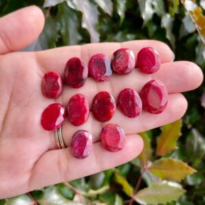 Blood Red Ruby Crystal (1) Xs Faceted Ruby Red Facet Tumbled Round Oval Stone Natural Gemstone Supply Jewelry Blood Red Ruby Crystal (1) Xs Faceted Ruby Red Facet Tumbled Round Oval Stone Natural Gemstone Supply Jewelry