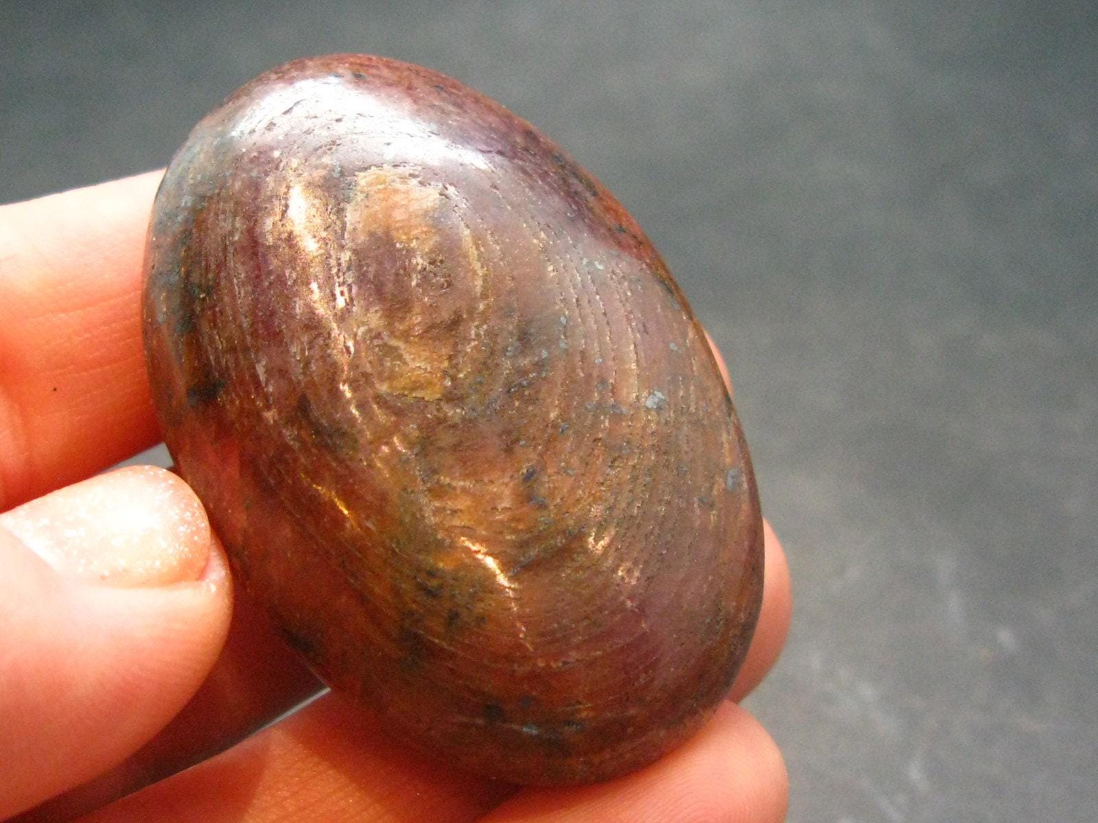 Tumbled Genuine Ruby Corundum From India - 1.8" - 45.66 Grams Tumbled Genuine Ruby Corundum From India - 1.8" - 45.66 Grams