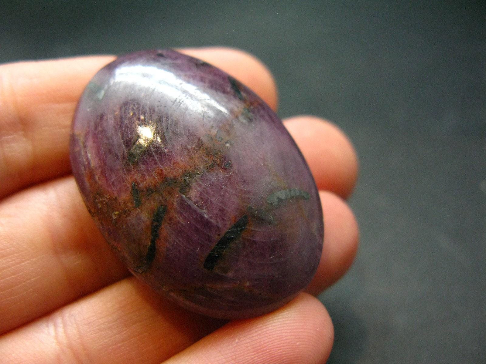 Tumbled Genuine Ruby Corundum From India - 1.4" - 25.70 Grams Tumbled Genuine Ruby Corundum From India - 1.4" - 25.70 Grams