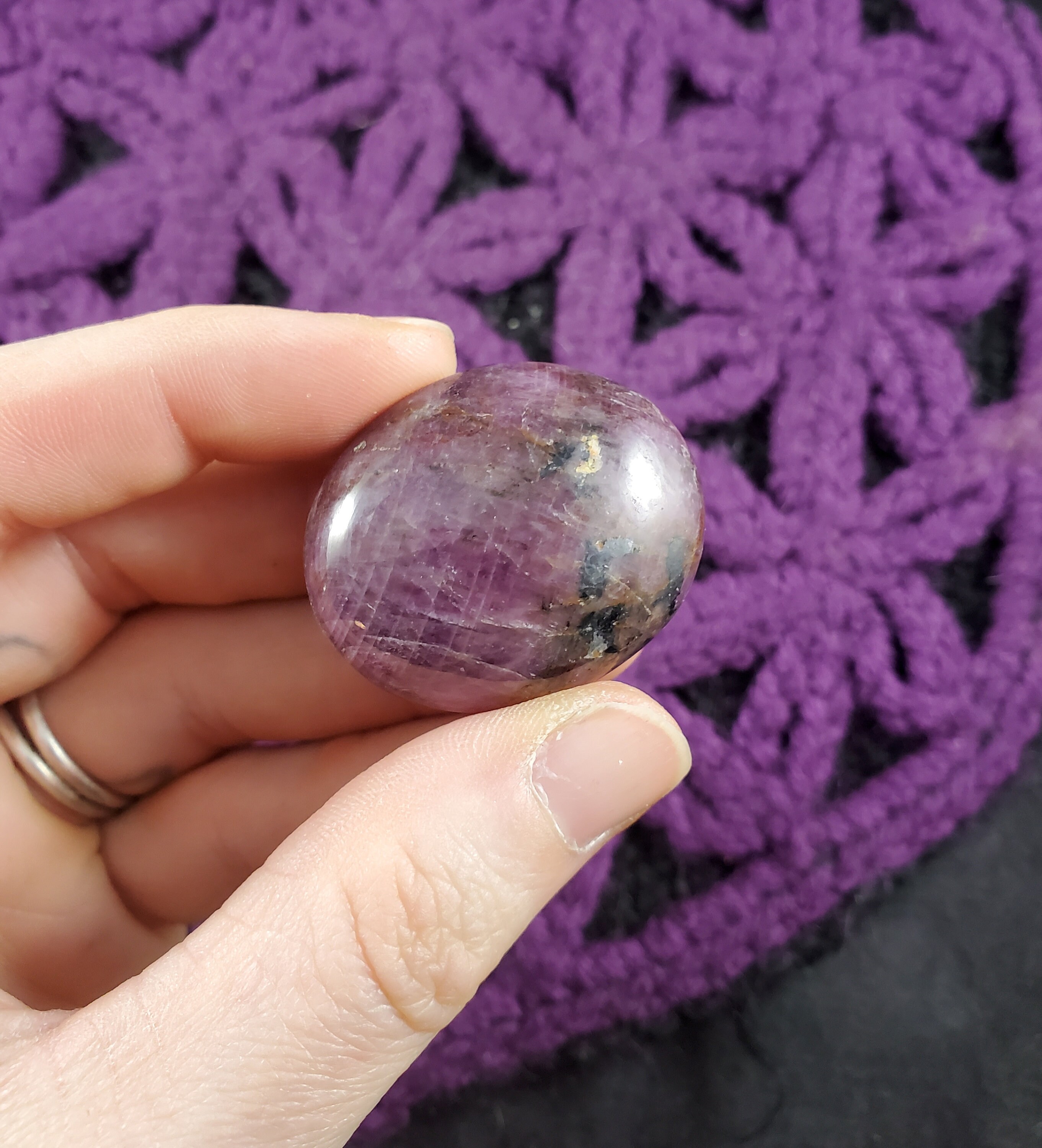 Ruby Pocket Stone Polished Crystals Small Palm Stones Gallet Crystal Natural Love July Birthstone Gift Tumbled Ruby Pocket Stone Polished Crystals Small Palm Stones Gallet Crystal Natural Love July Birthstone Gift Tumbled