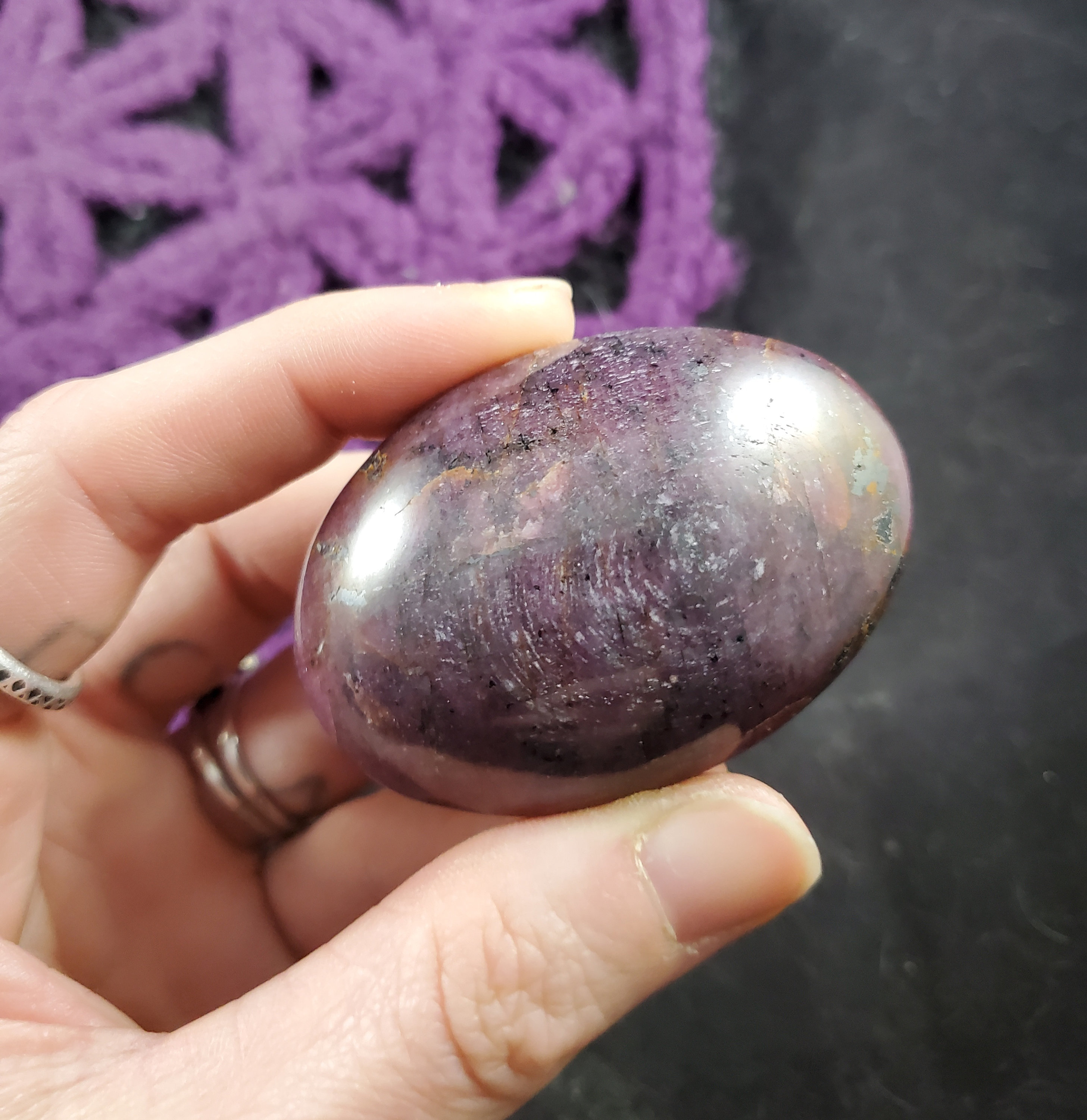 Ruby Pocket Stone Polished Crystals Palm Stones Gallet Crystal Natural Love July Birthstone Gift Tumbled
