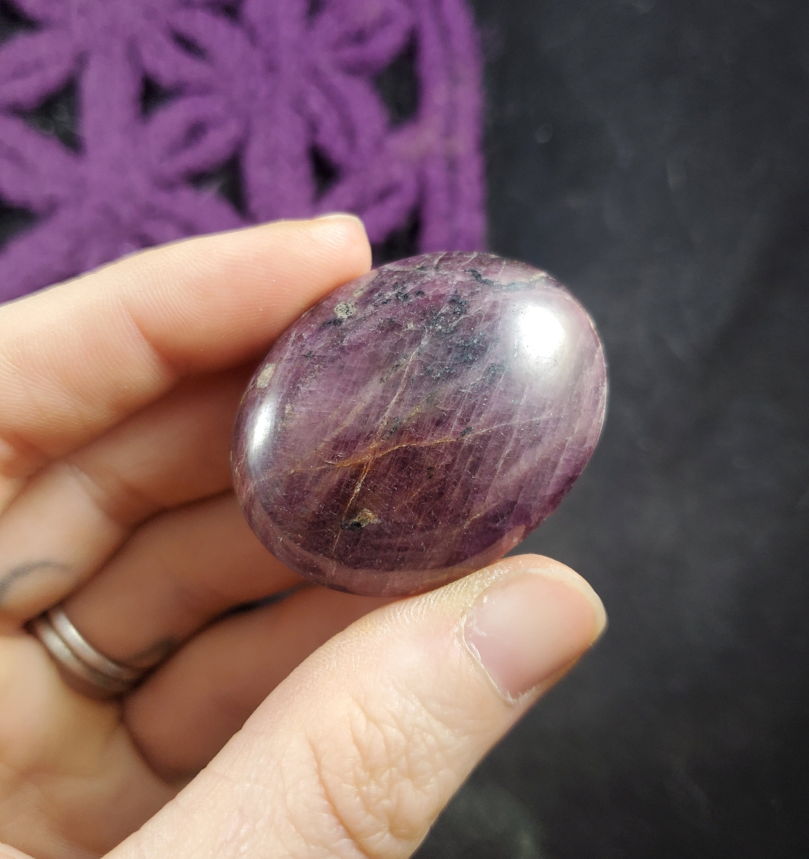 Ruby Pocket Stone Polished Crystals Small Palm Stones Gallet Crystal Natural Love July Birthstone Gift Tumbled Ruby Pocket Stone Polished Crystals Small Palm Stones Gallet Crystal Natural Love July Birthstone Gift Tumbled