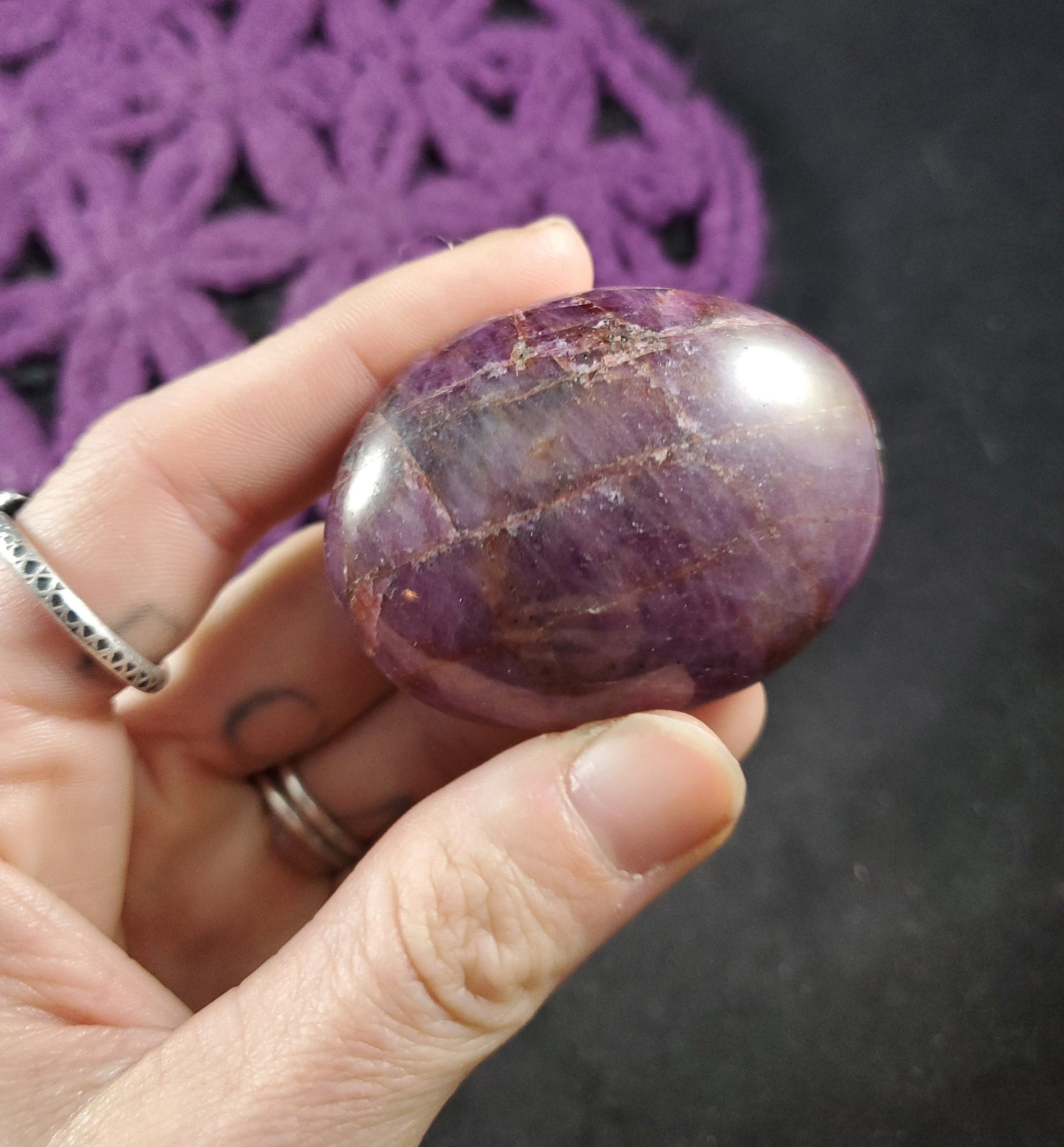 Ruby Pocket Stone Polished Crystals Small Stones Gallet Crystal Natural Love July Birthstone Gift Tumbled