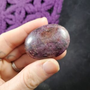 Ruby Pocket Stone Polished Crystals Small Palm Stones Gallet Crystal Natural love july birthstone gift tumbled Ruby Pocket Stone Polished Crystals Small Palm Stones Gallet Crystal Natural love july birthstone gift tumbled