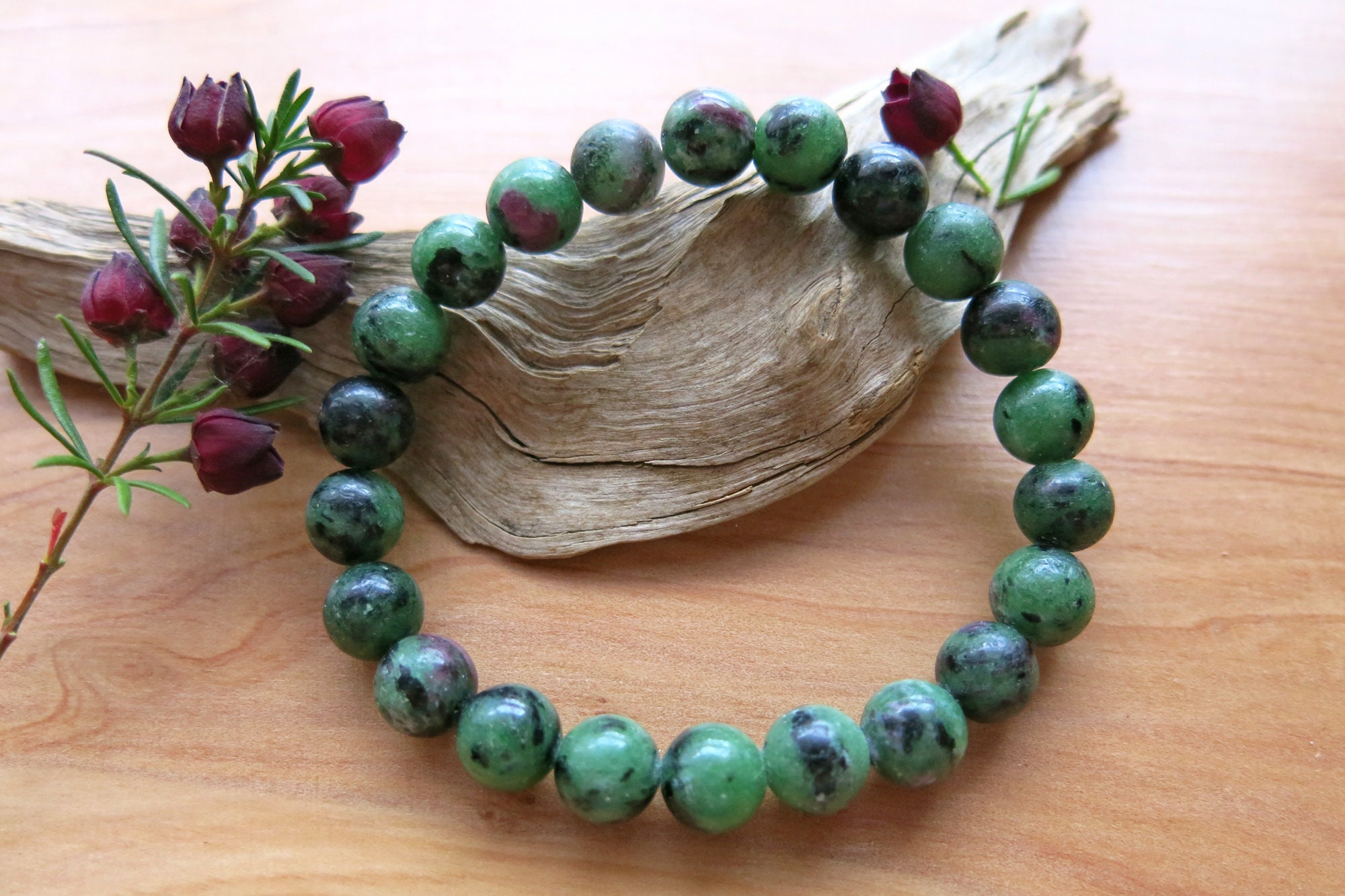 Ruby Zoisite Bracelet