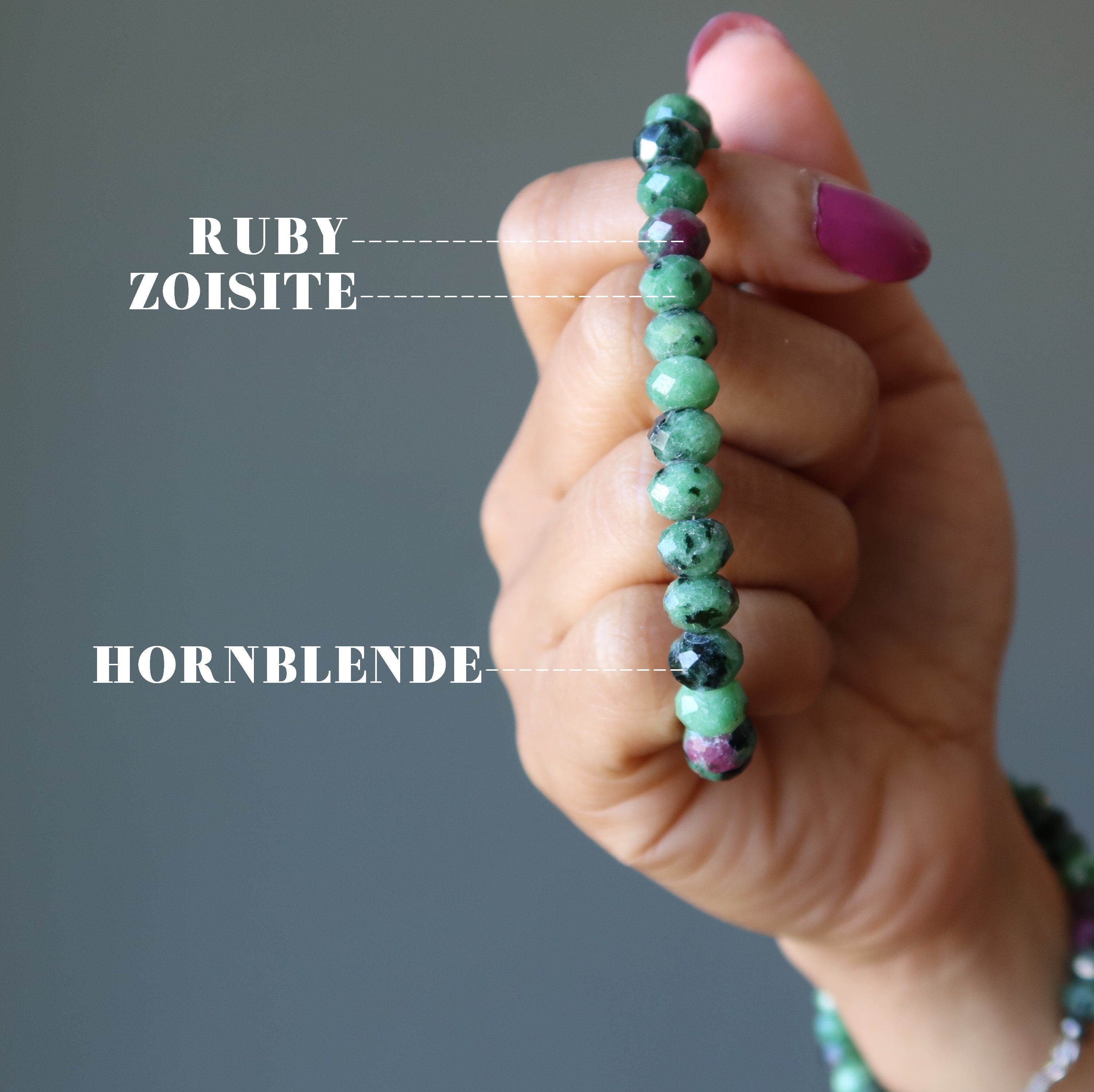 Green Ruby Zoisite Bracelet Sparkly Dream Treasures