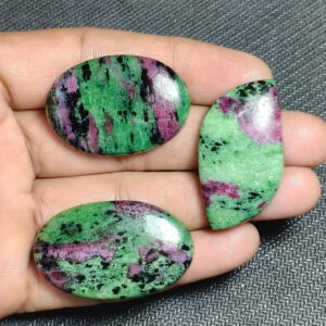 6pcs. Ruby Zoisite Cabochon Lot: Loose Gemstones, Jewelry Making (183 Cts) 6pcs. Ruby Zoisite Cabochon Lot: Loose Gemstones, Jewelry Making (183 Cts)