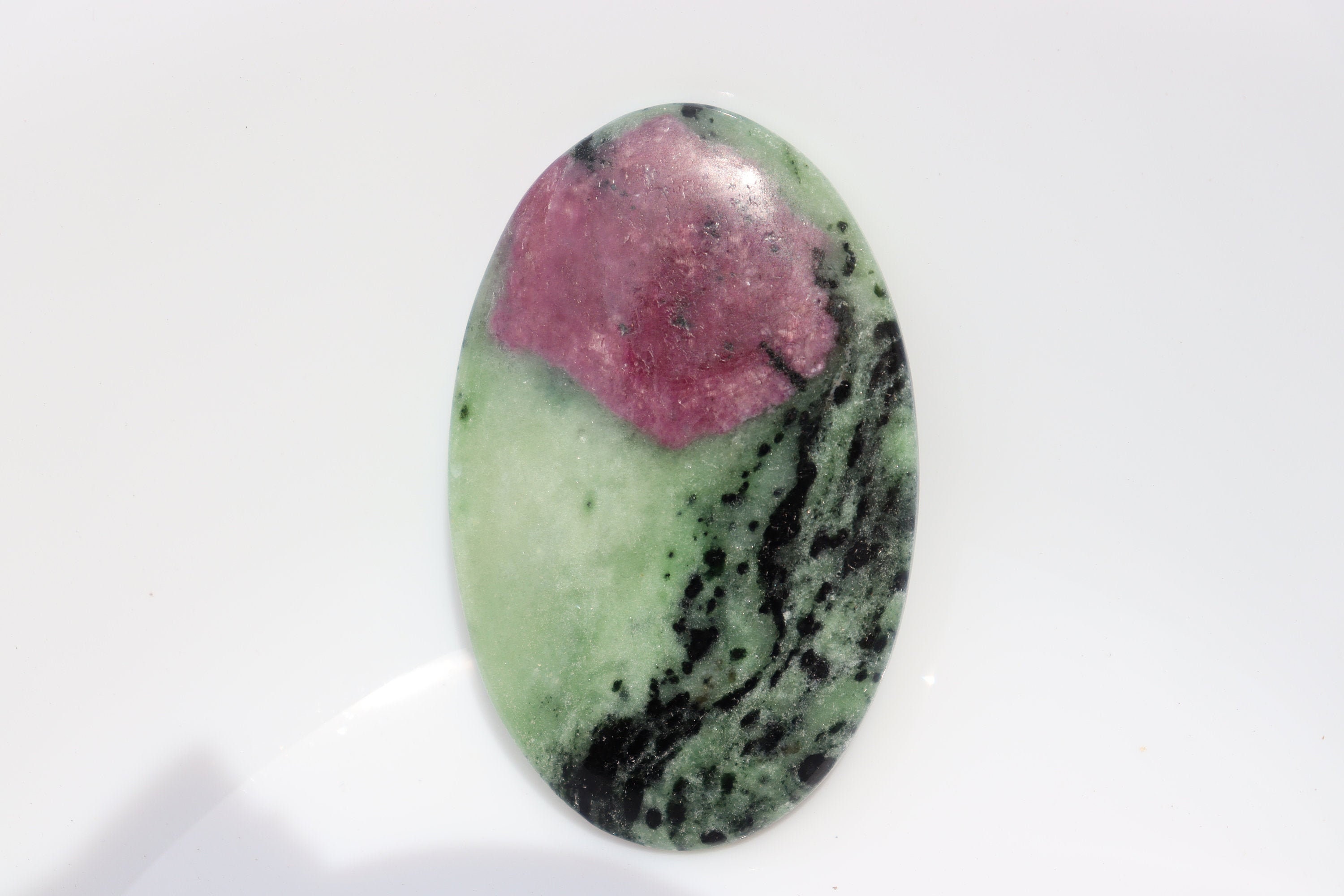 A+ Ruby Zoisite Cabochon | Worry Stone| Loose Gemstone | Crystal | Ruby Zoisite |  Cabochon | Healing Stone | Gemstone | Pocket Stone|
