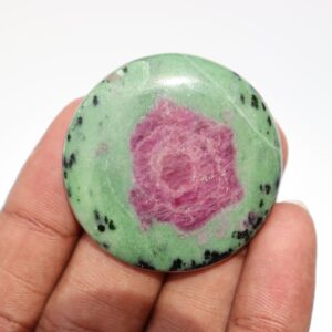A+ Ruby Zoisite Cabochon | Worry Stone| Loose Gemstone | Crystal | Ruby Zoisite | Cabochon | Healing Stone | Gemstone | Pocket Stone|