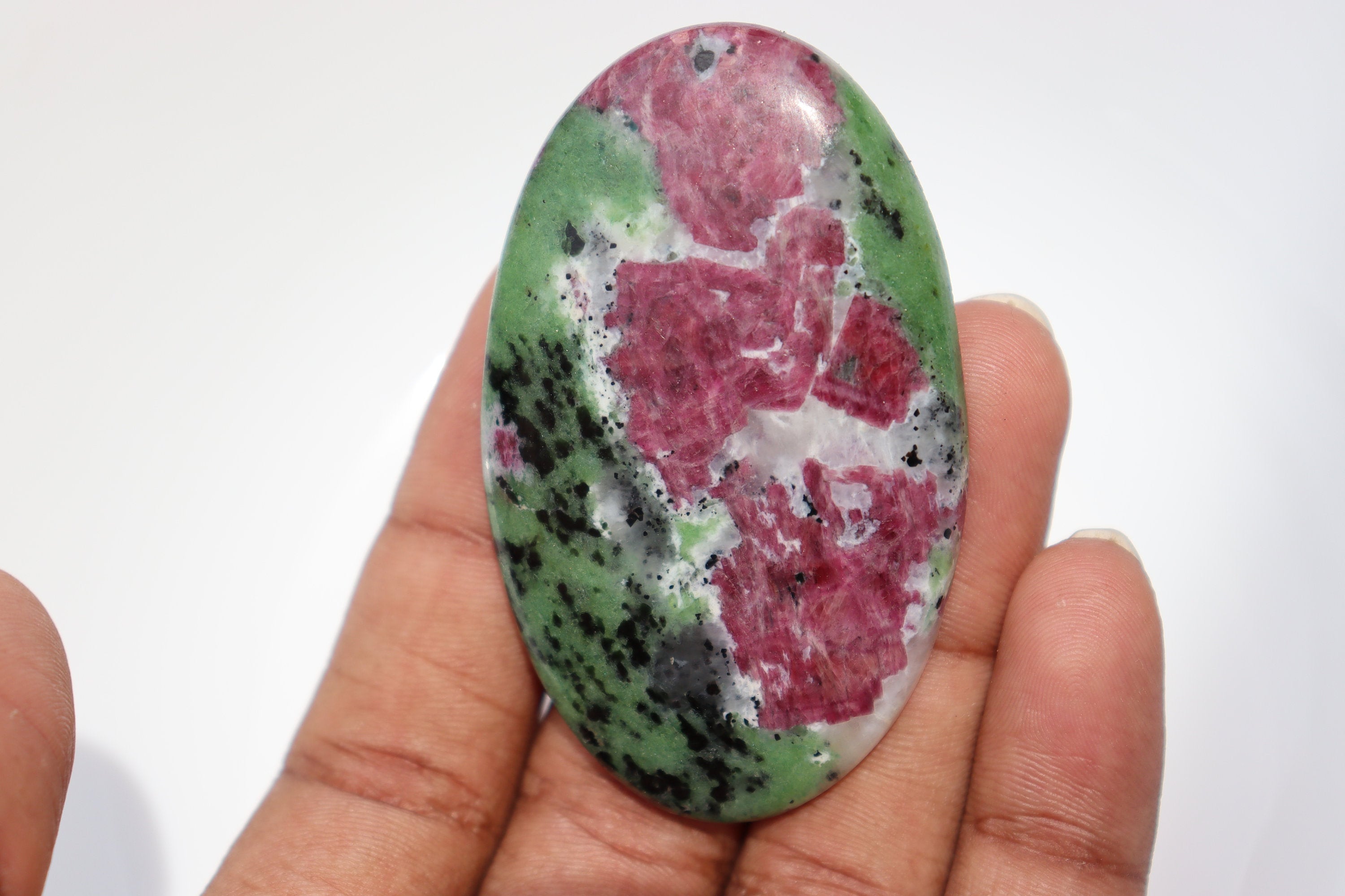 A+ Ruby Zoisite Cabochon | Worry Stone| Loose Gemstone | Crystal | Ruby Zoisite | Cabochon | Healing Stone | Gemstone | Pocket Stone| A+ Ruby Zoisite Cabochon | Worry Stone| Loose Gemstone | Crystal | Ruby Zoisite | Cabochon | Healing Stone | Gemstone | Pocket Stone|