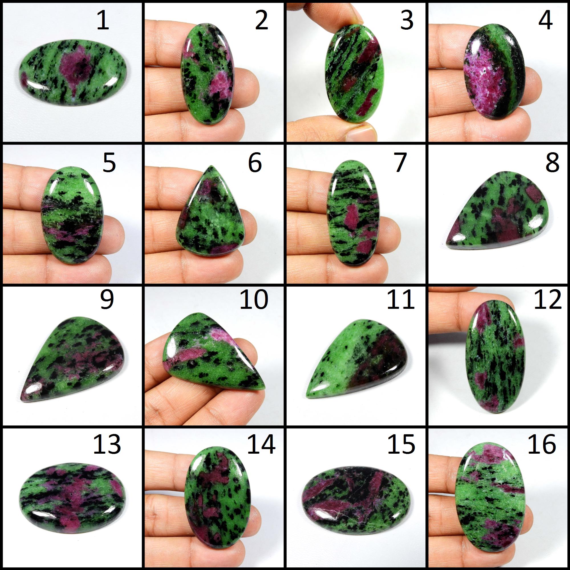 Amazing~ Ruby Zoisite Gemstone. Natural Red Ruby Zoisite. Green Ruby Zoisite Cabochon. Mix Shape Ruby Zoisite Losse. Variation Amazing~ Ruby Zoisite Gemstone. Natural Red Ruby Zoisite. Green Ruby Zoisite Cabochon. Mix Shape Ruby Zoisite Losse. Variation