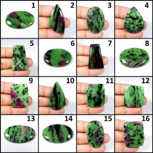 Natural Ruby Zoisite Gemstone. Ruby Zoisite Cabochon. Amazing~ Green Red Ruby Zoisite. Wholesale Ruby Zoisite Jewelry Use. Variation. Rzm- Natural Ruby Zoisite Gemstone. Ruby Zoisite Cabochon. Amazing~ Green Red Ruby Zoisite. Wholesale Ruby Zoisite Jewelry Use. Variation. Rzm-