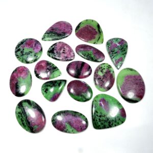 Natural Ruby Zoisite Cabochon Gemstone Green Red Loose Stone Jewelry Making. Natural Ruby Zoisite Cabochon Gemstone Green Red Loose Stone Jewelry Making.