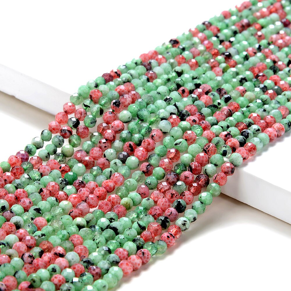 3mm Ruby Zoisite Gemstone Natural Grade Aaa Micro Faceted Round Beads 15 Inch Full Strand (80016261-p53) 3mm Ruby Zoisite Gemstone Natural Grade Aaa Micro Faceted Round Beads 15 Inch Full Strand (80016261-p53)