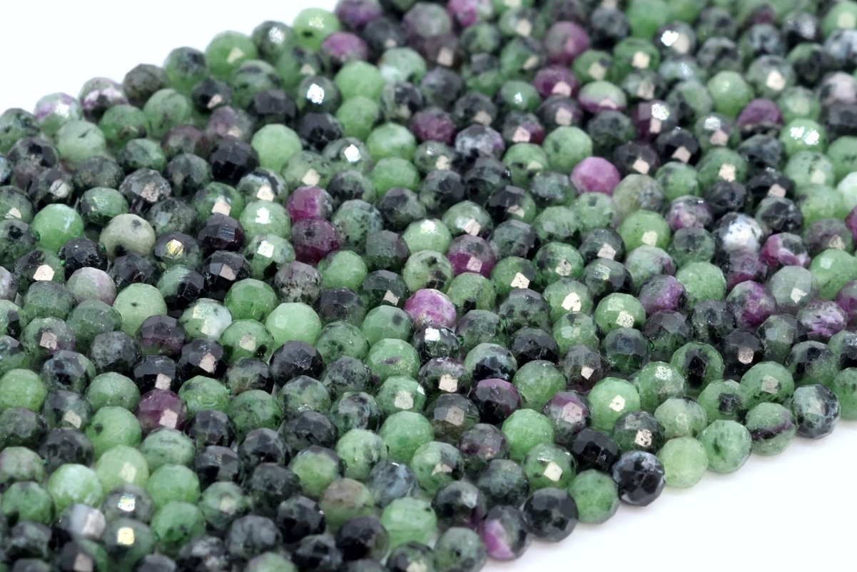 4mm Ruby Zoisite Beads Grade Aaa Genuine Natural Gemstone Faceted Round Loose Beads 15" / 7.5" Bulk Lot Options (107655) 4mm Ruby Zoisite Beads Grade Aaa Genuine Natural Gemstone Faceted Round Loose Beads 15" / 7.5" Bulk Lot Options (107655)