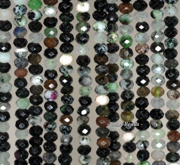 5x3mm Dark Ruby Zoisite Gemstone Grade B Faceted Rondelle Loose Beads 7.5 Inch Half Strand (90191940-343) 5x3mm Dark Ruby Zoisite Gemstone Grade B Faceted Rondelle Loose Beads 7.5 Inch Half Strand (90191940-343)