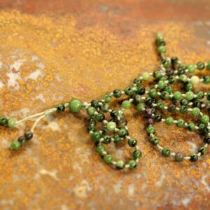 Ruby Zoisite Necklace • 4mm • Ruby In Zoisite Mala • Dainty Ruby In Zoisite Necklace • 108+1 • Ruby In Zoisite Mala Beads • 2819