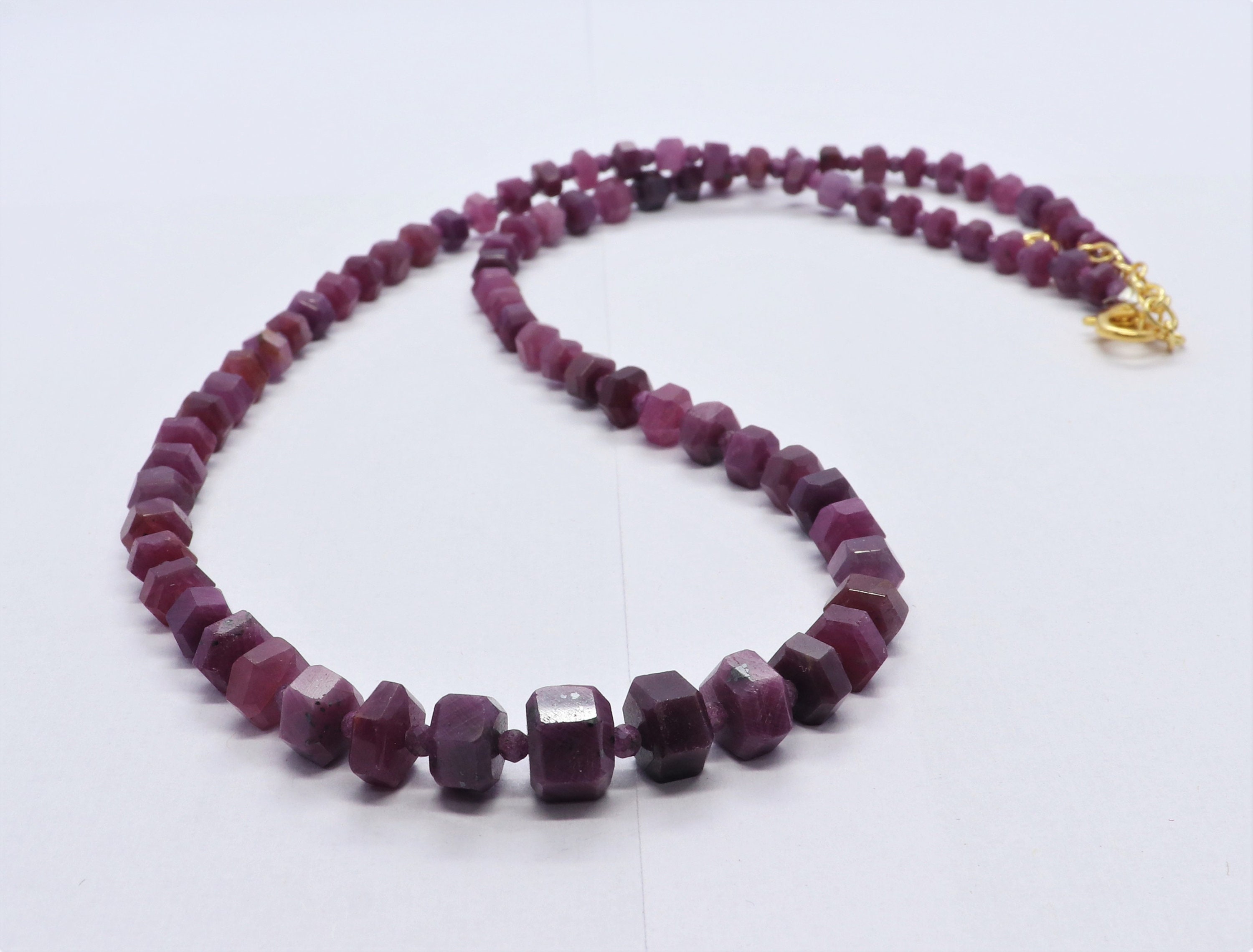 Aaa Ruby Faceted Bolt Shape Beads, Natural Ruby Disc Shape Beads, Ruby Beads, 19 Inch+ Fish Lock Ruby Zoisite Wheel Cut Beads Necklace