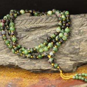 Ruby Zoisite Mala • Knotted Mala • 108+1 • Ruby Zoisite Necklace • 4mm • 6mm • 8mm • Ruby Zoisite Jewelry • Beaded Jewelry • 4603