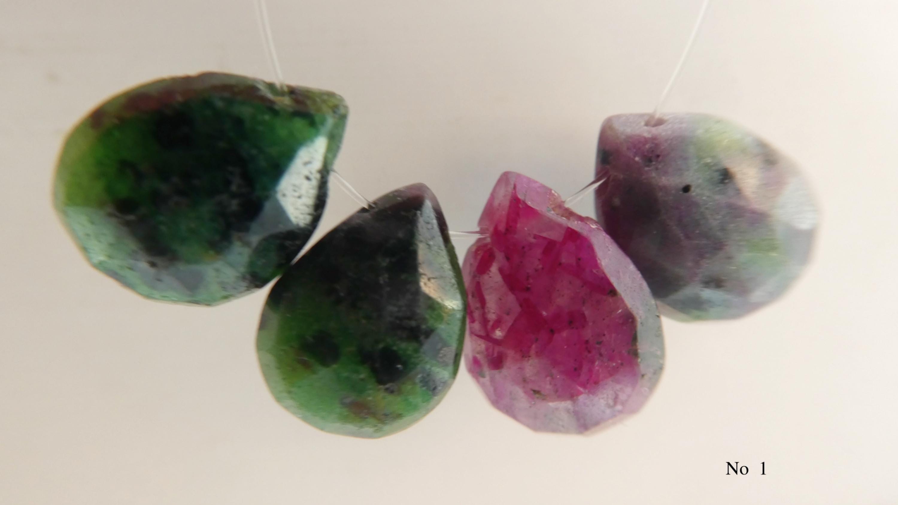 Ruby Zoisite Teardrop Faceted 12mm Beads- 4 Matching Drops Pcs-jewelry Making-gemstone Craft Beads Ruby Zoisite Teardrop Faceted 12mm Beads- 4 Matching Drops Pcs-jewelry Making-gemstone Craft Beads