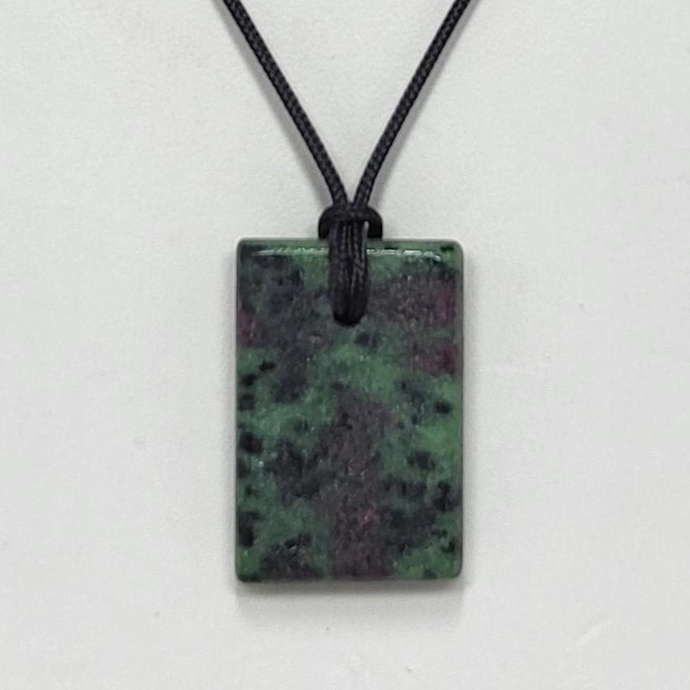 Ruby Zoisite Pendant Necklace, Free Shipping (24224), Ruby Zoisite Necklace, Ruby Pendant, Pendantlady