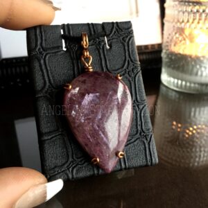 Ruby Zoisite Pendant Necklace: Teardrop Jewellery, Jewelry Gifts Ruby Zoisite Pendant Necklace: Teardrop Jewellery, Jewelry Gifts
