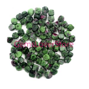 25 Ruby Zoisite Raw Gemstones: Natural Untreated Crystal (8-10 Mm) 25 Ruby Zoisite Raw Gemstones: Natural Untreated Crystal (8-10 Mm)