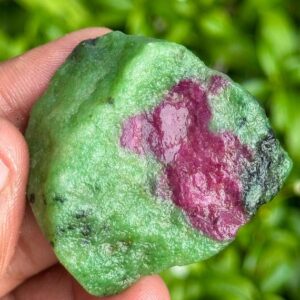 265 Carat Raw Ruby Zoisite Specimen: Unheated Fluorescent Healing Crystal 265 Carat Raw Ruby Zoisite Specimen: Unheated Fluorescent Healing Crystal