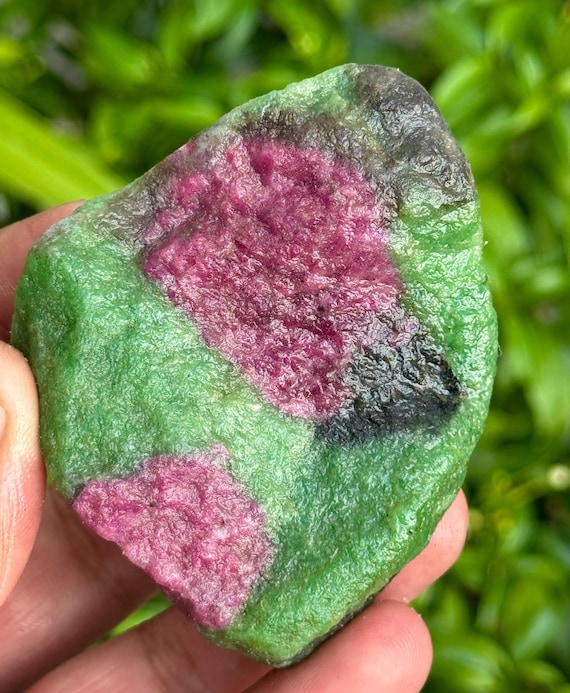 771.5 Carat Raw Ruby Zoisite Specimen: Unheated Fluorescent Healing Crystal