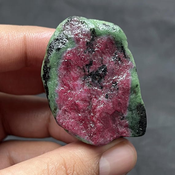 Authentic Natural Ruby Zoisite Rough | Raw Anyolite Specimen 76.9g 52x35x30mm