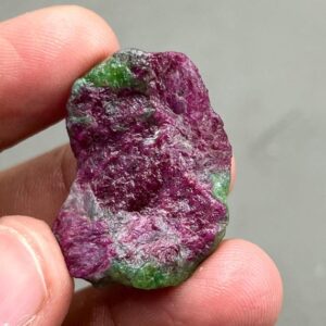 Raw Ruby Zoisite Crystal: 45 Carat July Birthstone Raw Ruby Zoisite Crystal: 45 Carat July Birthstone