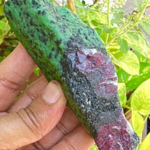 Raw Ruby Zoisite Crystal Reiki Healing Stone, 909 Ct Raw Ruby Zoisite Crystal Reiki Healing Stone, 909 Ct