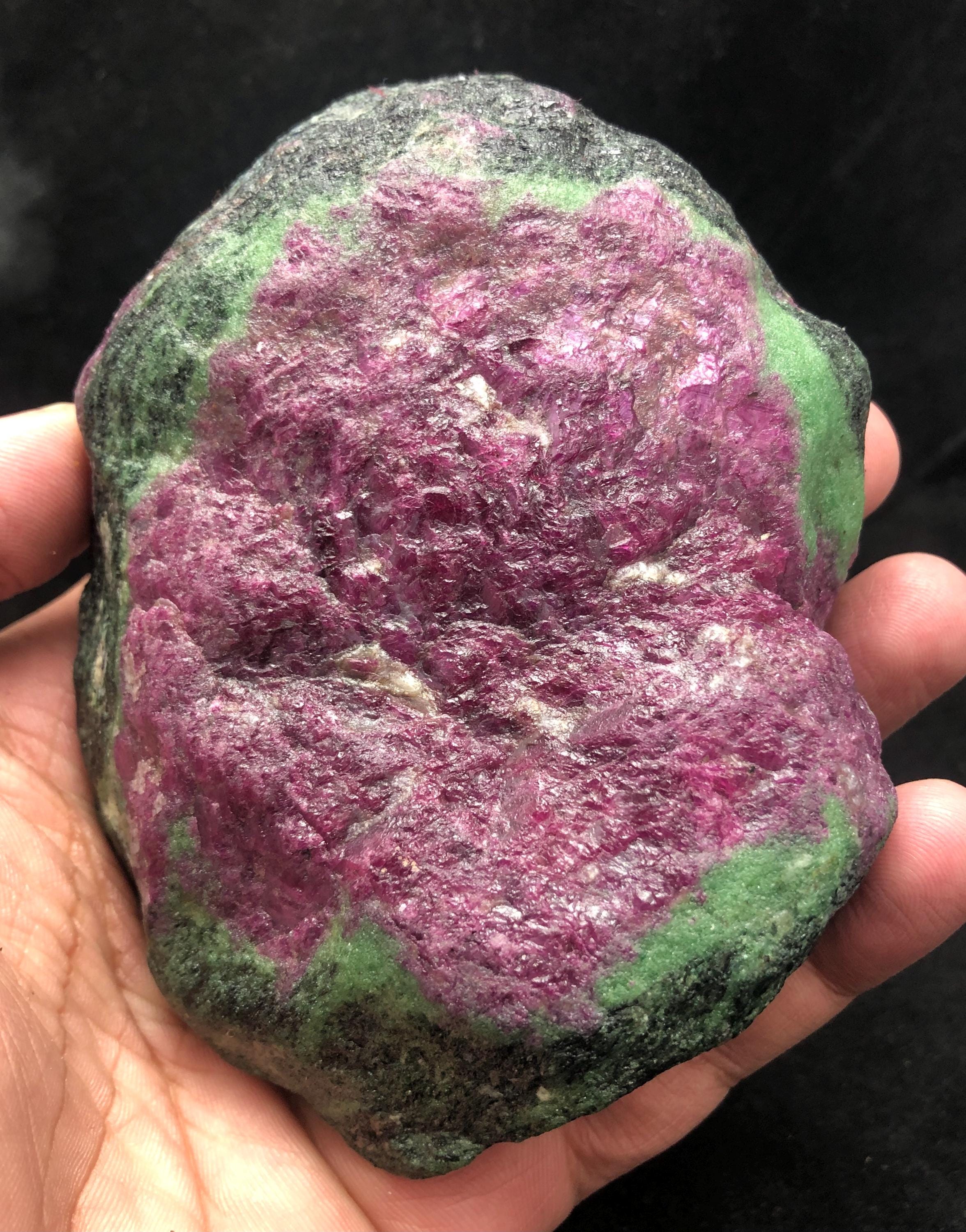 Giant Natural Ruby Zoisite Rough | Raw Anyolite Specimen 840g
