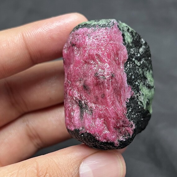 Raw Ruby Zoisite Rough | Natural Ruby In Matrix 114.7g 48x42x23mm